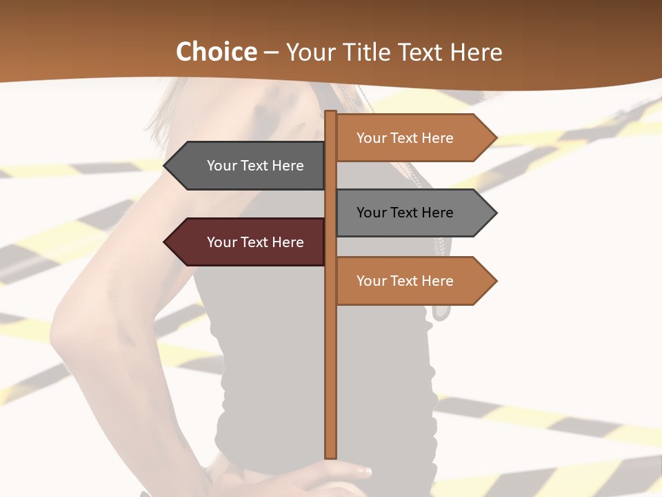 Screwgun Girl Danger PowerPoint Template