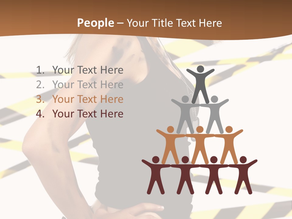 Screwgun Girl Danger PowerPoint Template