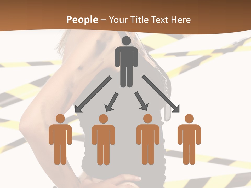 Screwgun Girl Danger PowerPoint Template