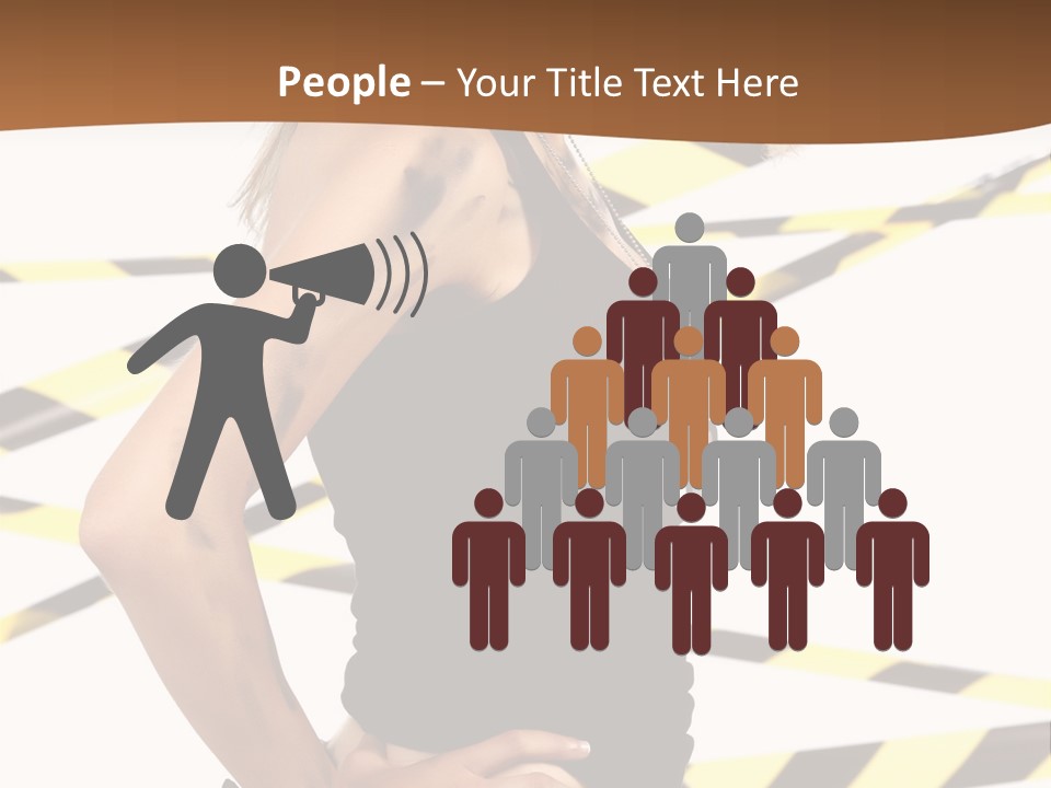 Screwgun Girl Danger PowerPoint Template