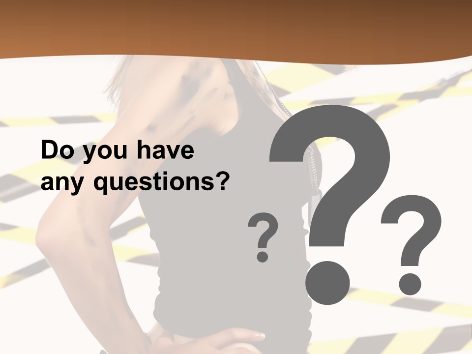 Screwgun Girl Danger PowerPoint Template