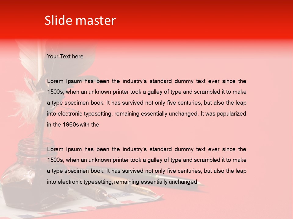 Receive Object Document PowerPoint Template