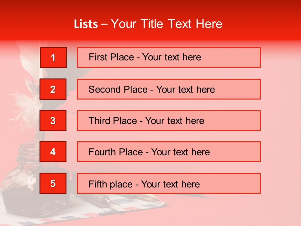 Receive Object Document PowerPoint Template