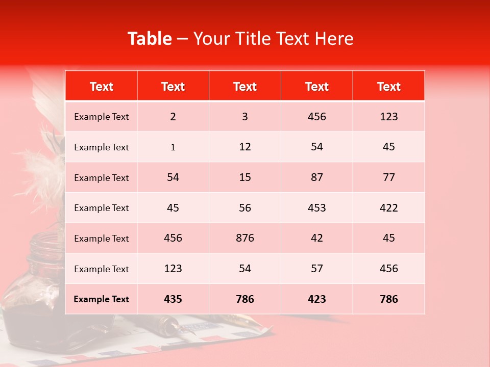 Receive Object Document PowerPoint Template
