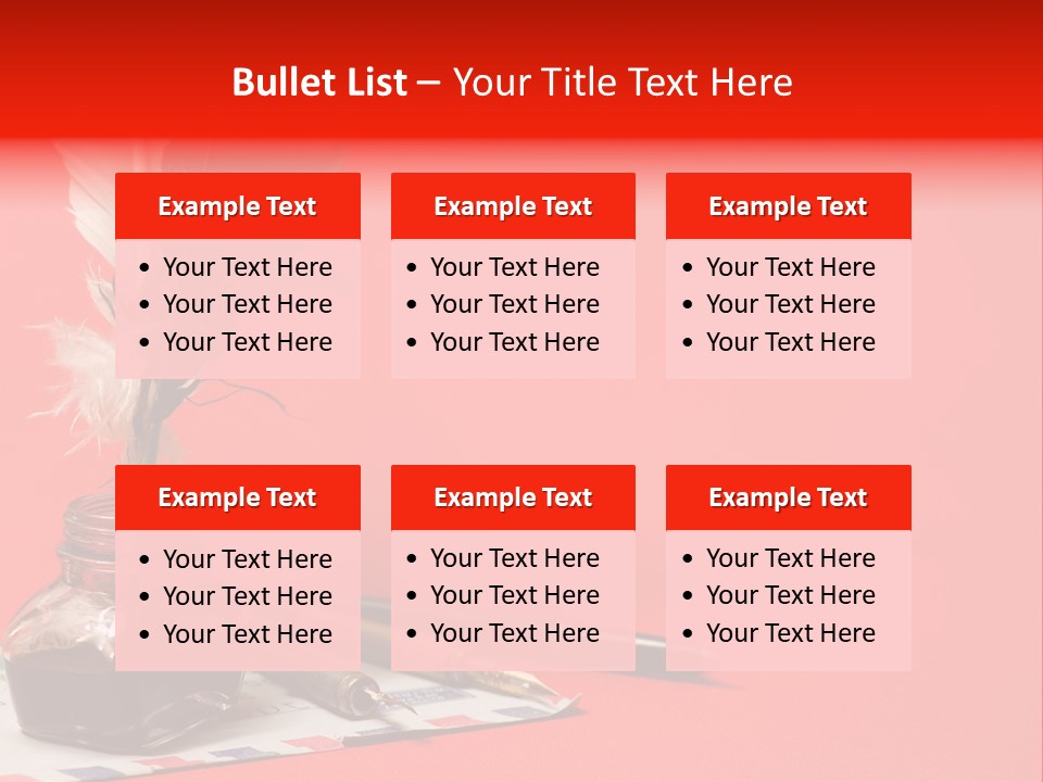 Receive Object Document PowerPoint Template