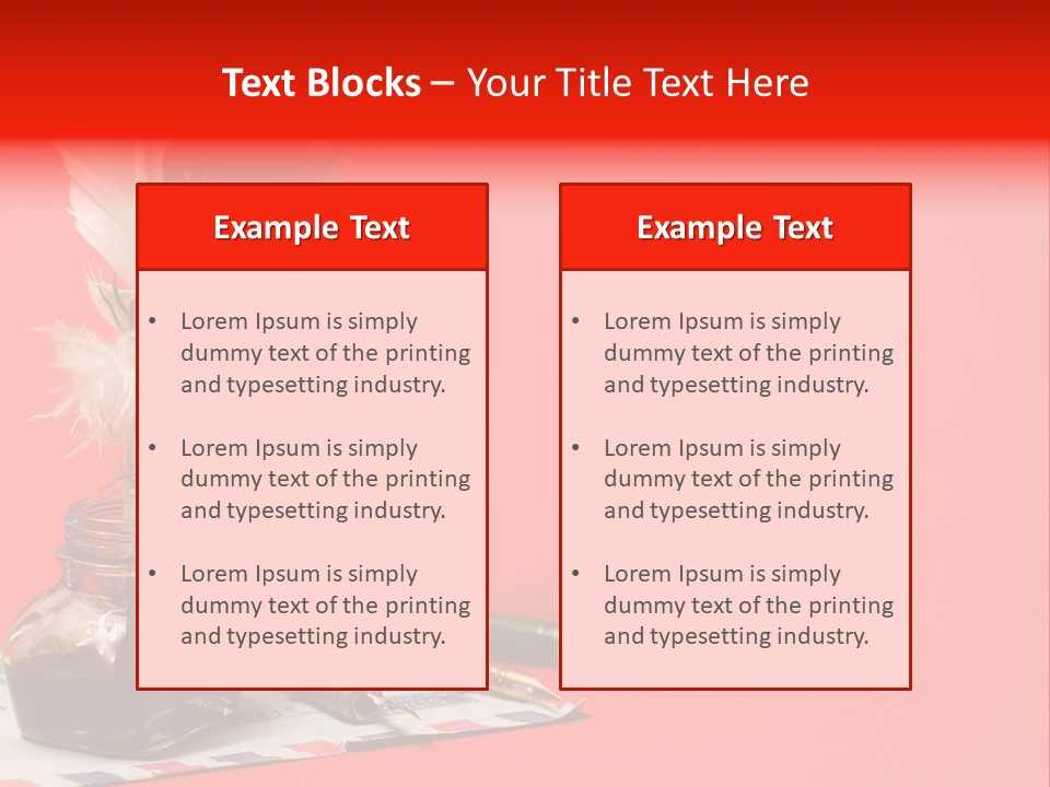 Receive Object Document PowerPoint Template
