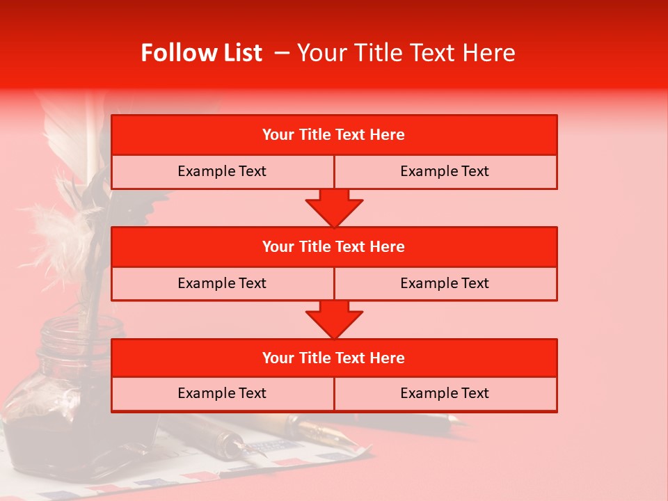 Receive Object Document PowerPoint Template