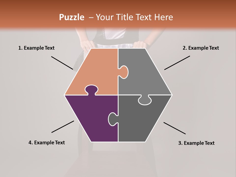 A Woman Sitting On Top Of A Wooden Chair PowerPoint Template