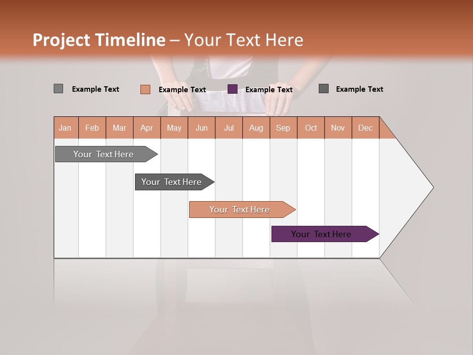A Woman Sitting On Top Of A Wooden Chair PowerPoint Template