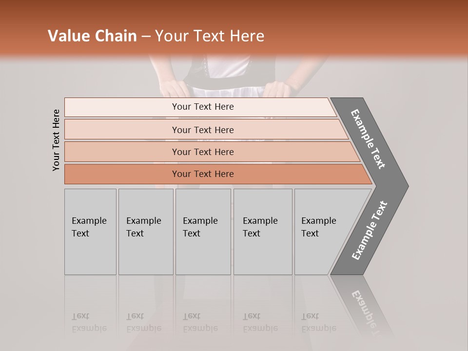 A Woman Sitting On Top Of A Wooden Chair PowerPoint Template