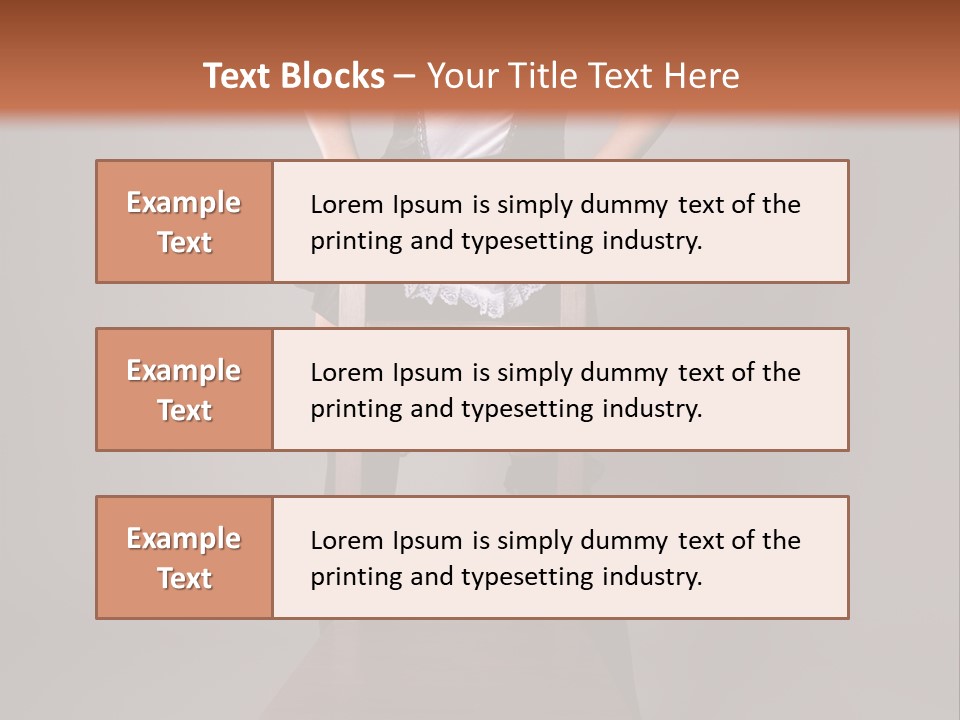 A Woman Sitting On Top Of A Wooden Chair PowerPoint Template