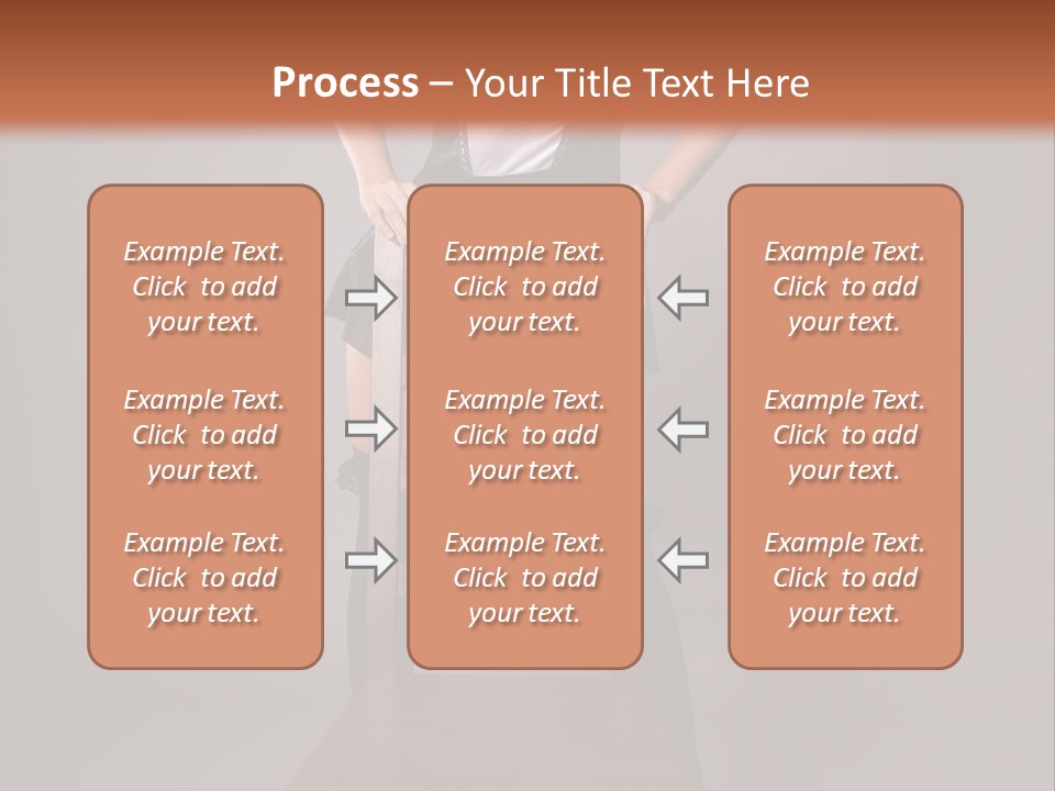 A Woman Sitting On Top Of A Wooden Chair PowerPoint Template