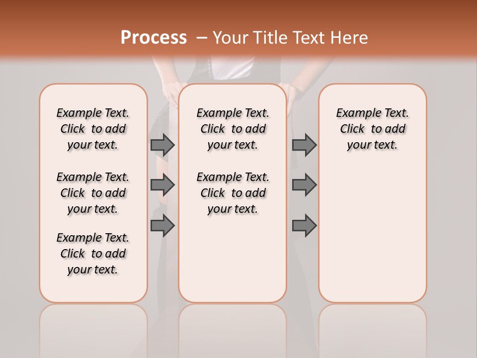A Woman Sitting On Top Of A Wooden Chair PowerPoint Template
