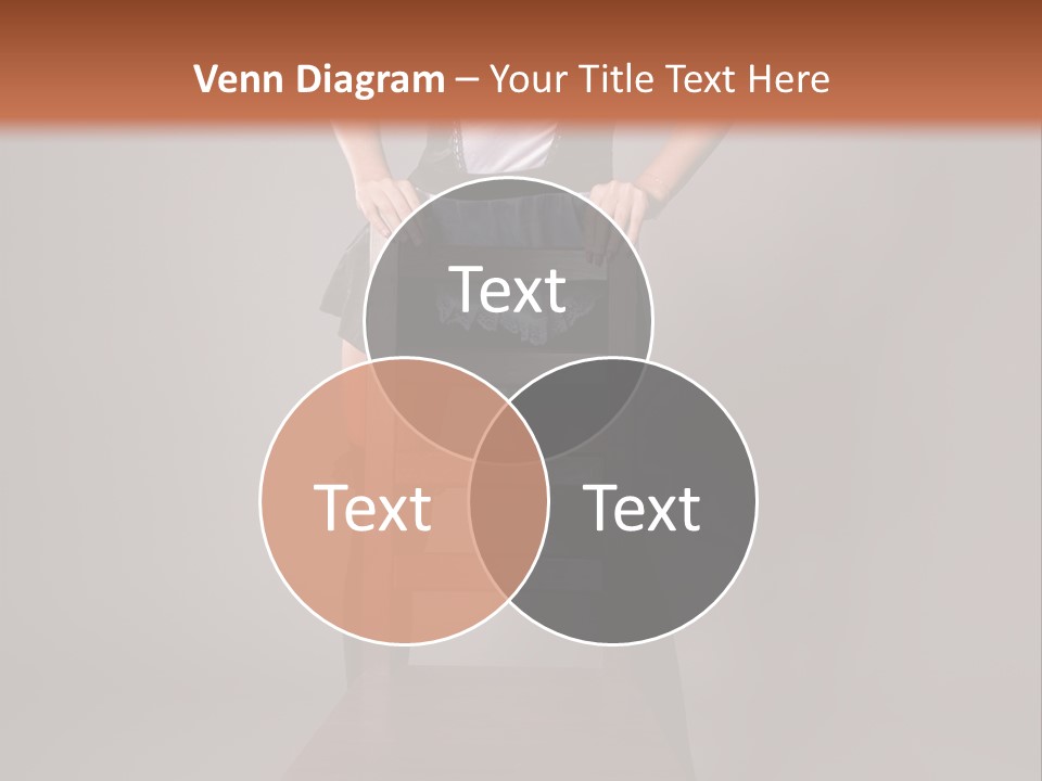 A Woman Sitting On Top Of A Wooden Chair PowerPoint Template