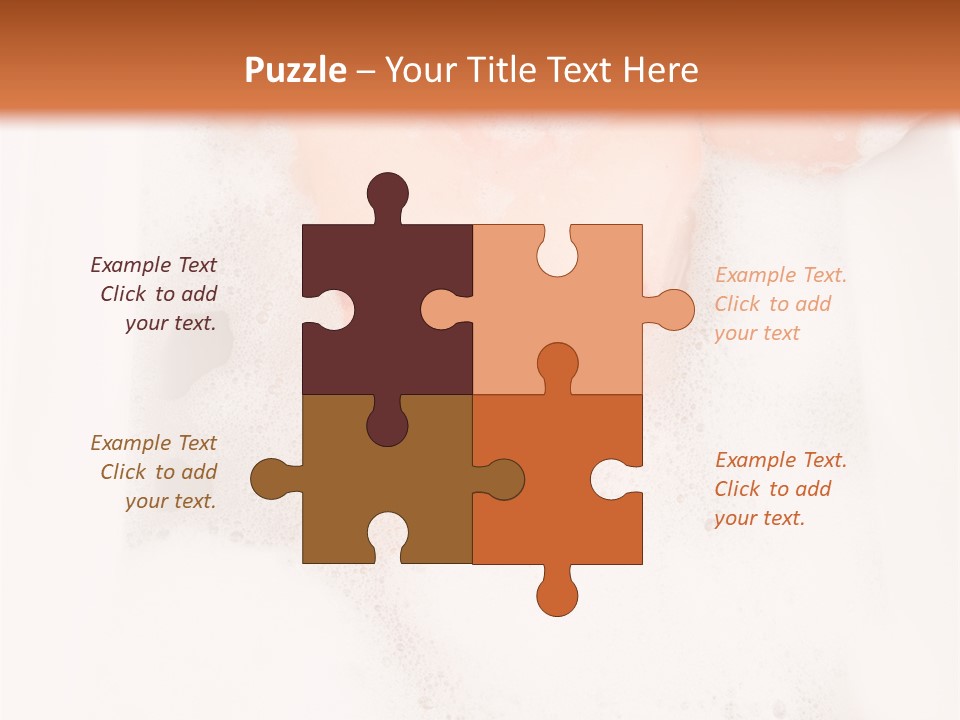 Beautiful Wet Person PowerPoint Template