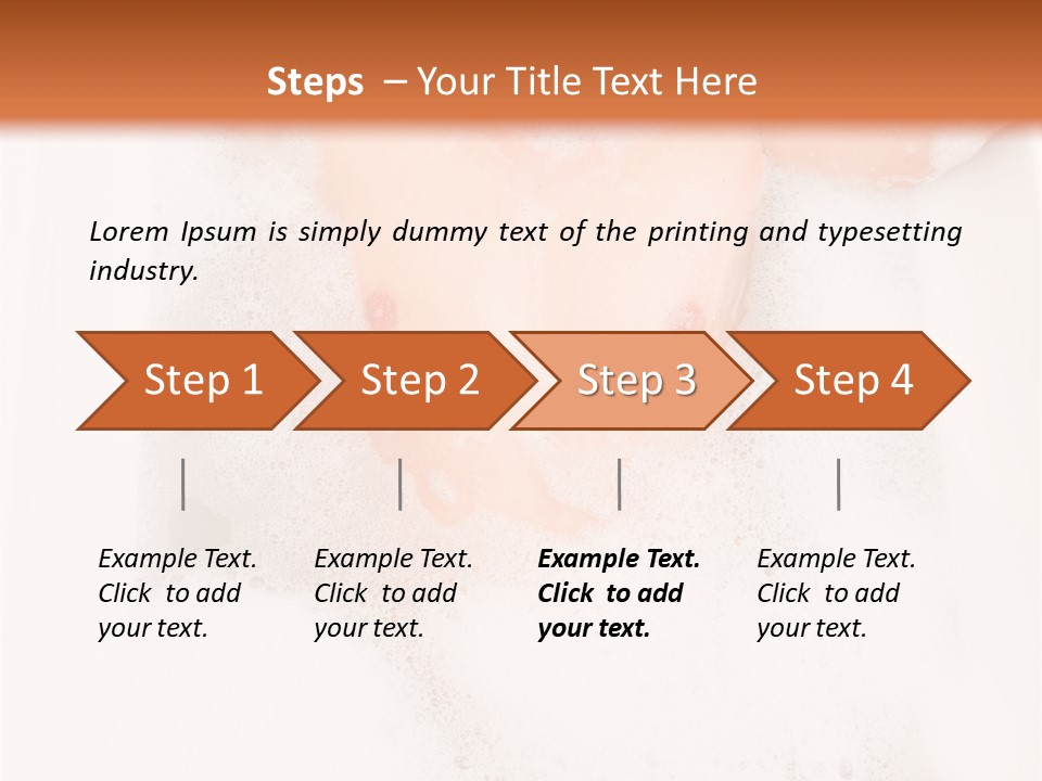 Beautiful Wet Person PowerPoint Template