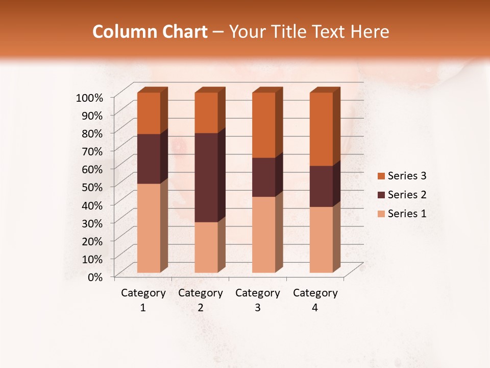 Beautiful Wet Person PowerPoint Template
