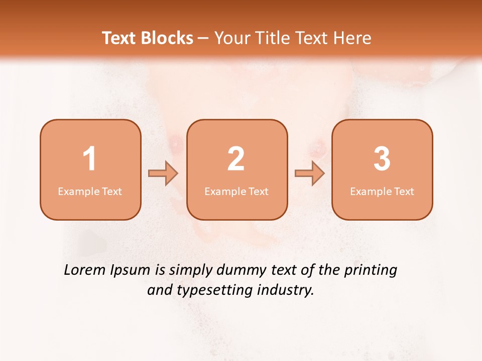 Beautiful Wet Person PowerPoint Template