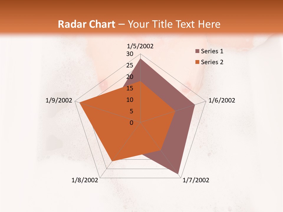 Beautiful Wet Person PowerPoint Template
