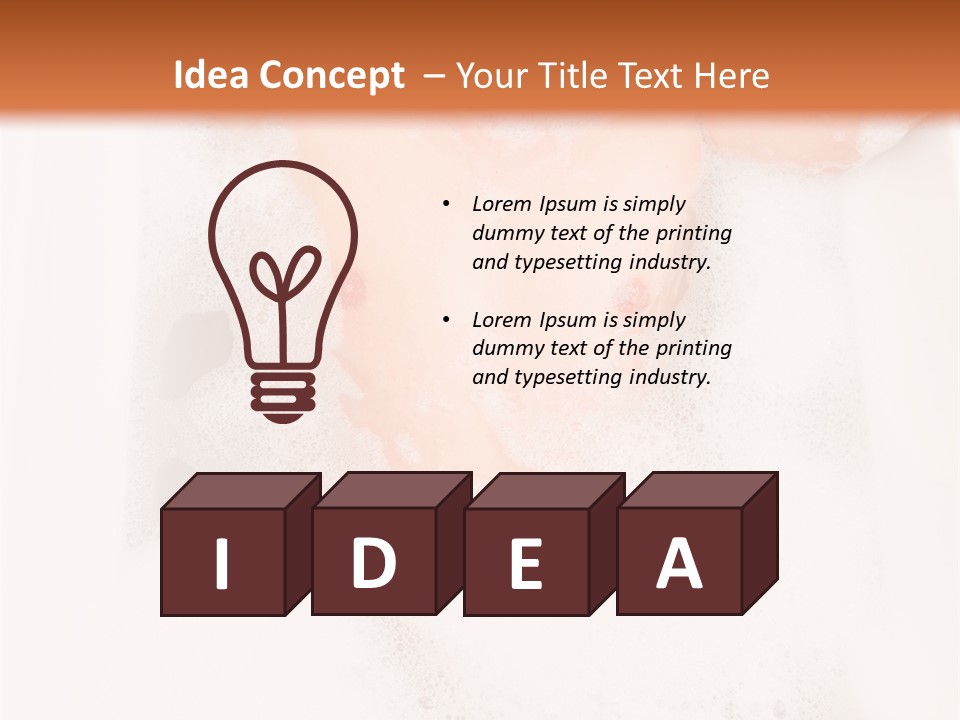 Beautiful Wet Person PowerPoint Template