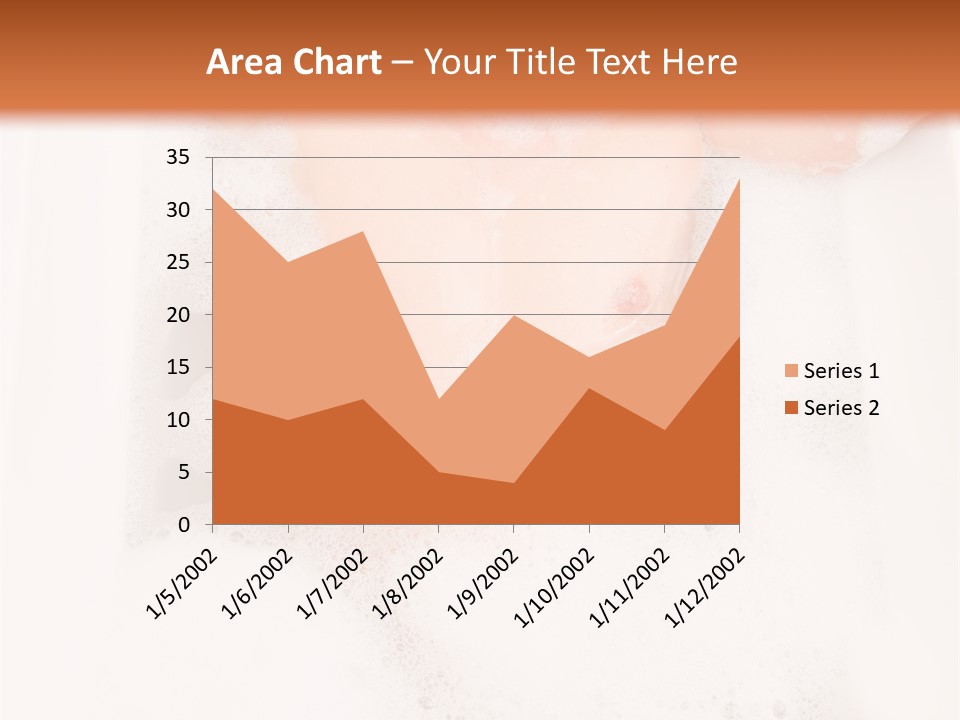 Beautiful Wet Person PowerPoint Template