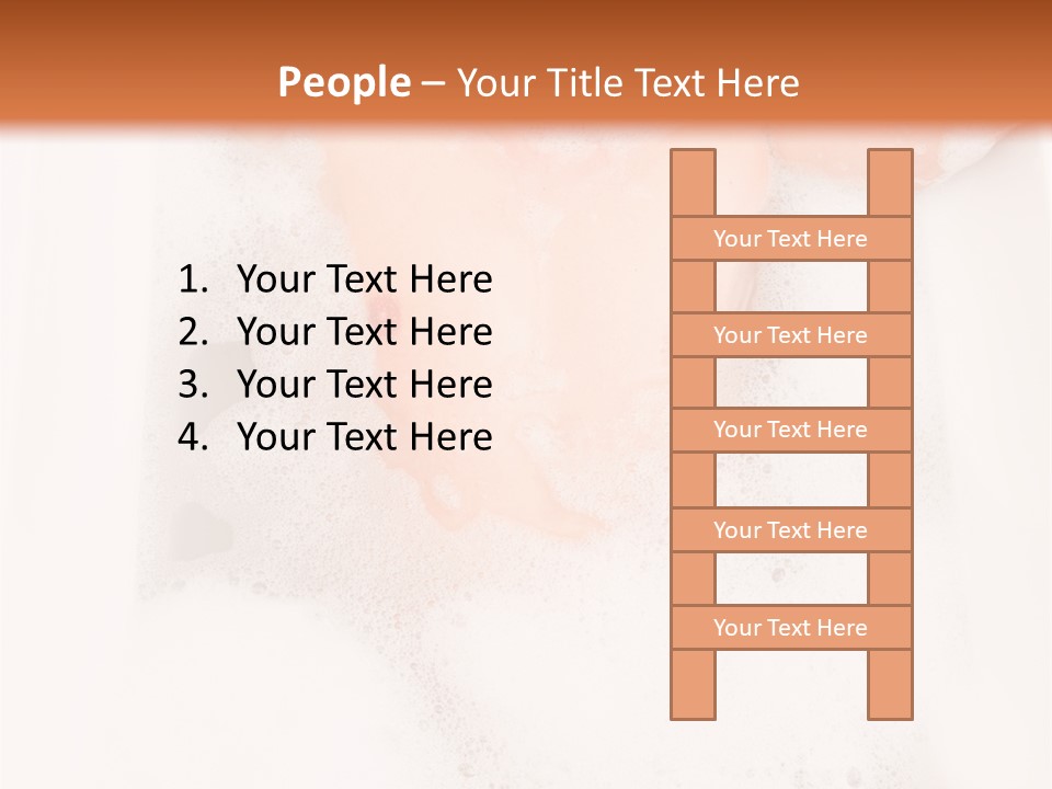 Beautiful Wet Person PowerPoint Template