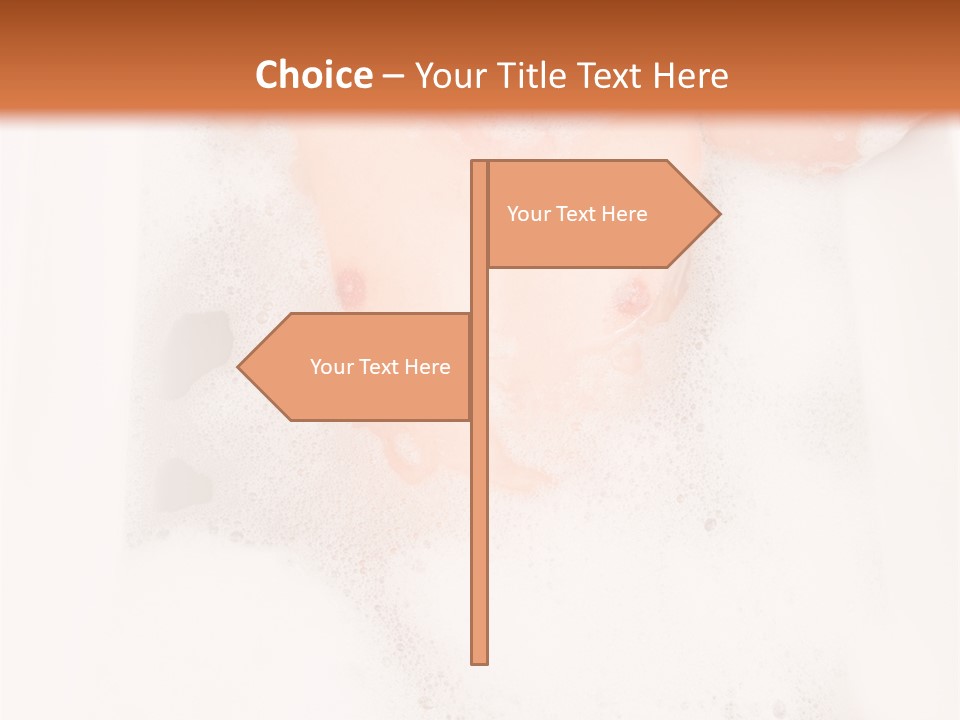 Beautiful Wet Person PowerPoint Template