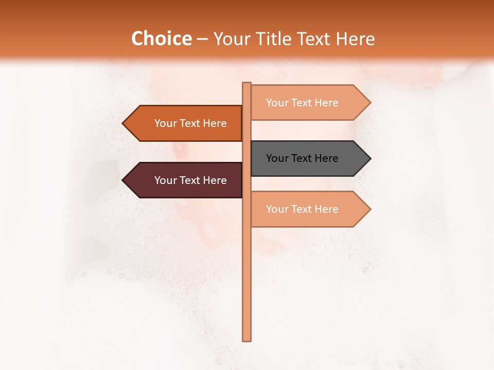 Beautiful Wet Person PowerPoint Template