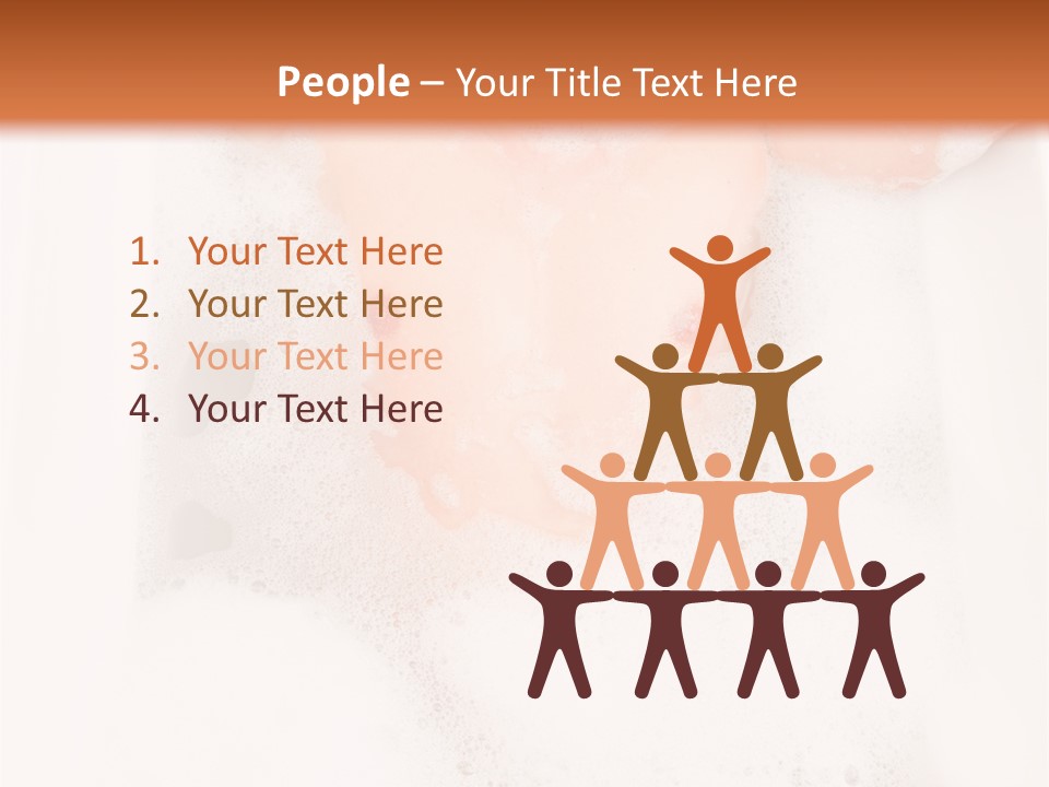 Beautiful Wet Person PowerPoint Template