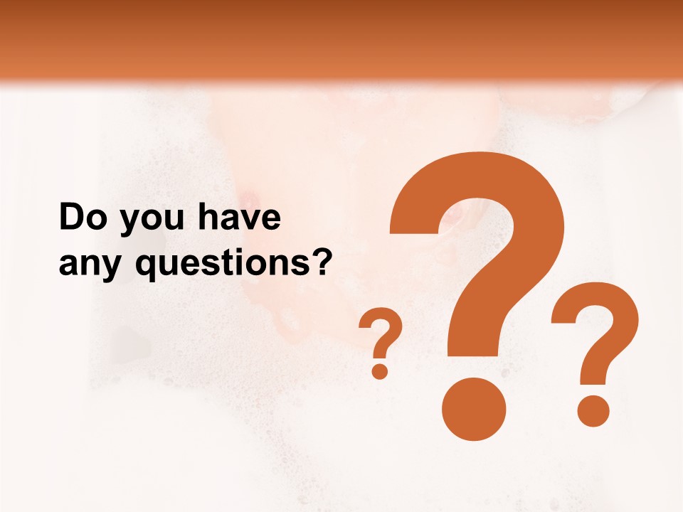 Beautiful Wet Person PowerPoint Template