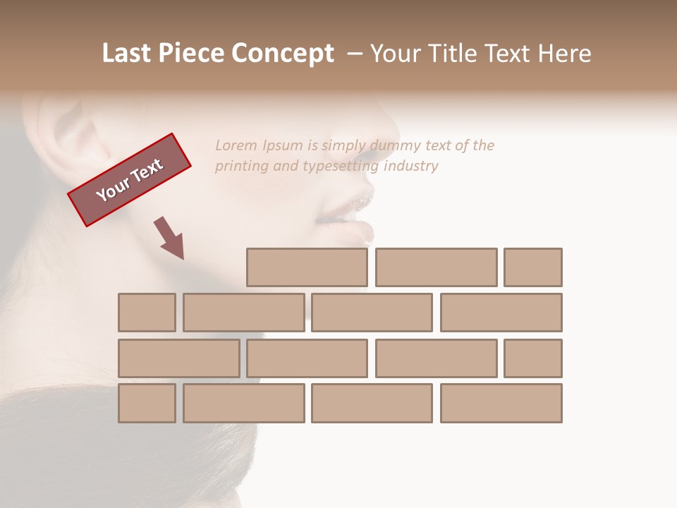 Sensuality Beauty Carefree PowerPoint Template