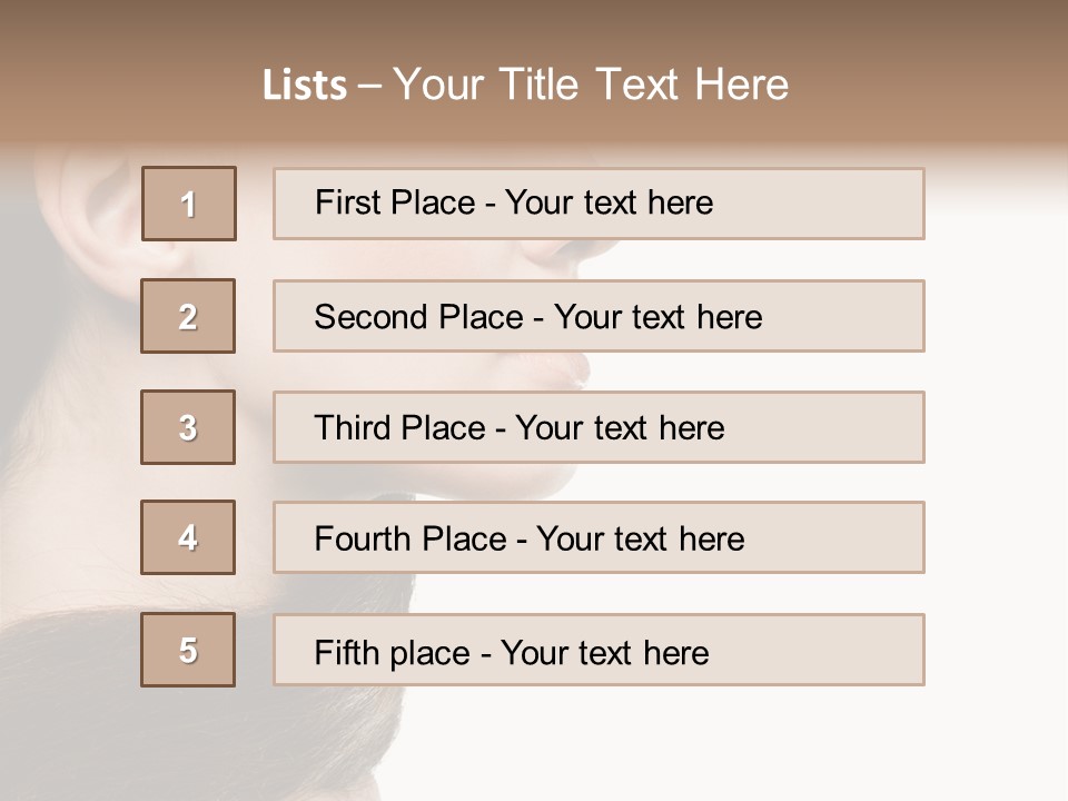 Sensuality Beauty Carefree PowerPoint Template