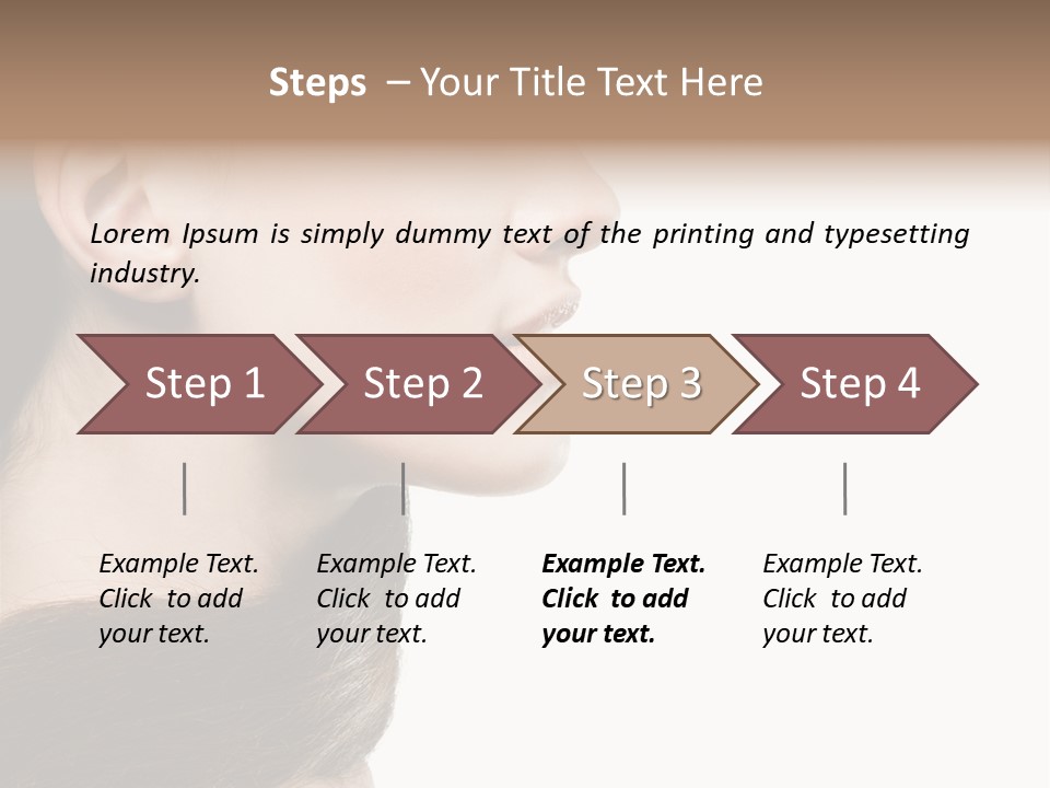 Sensuality Beauty Carefree PowerPoint Template