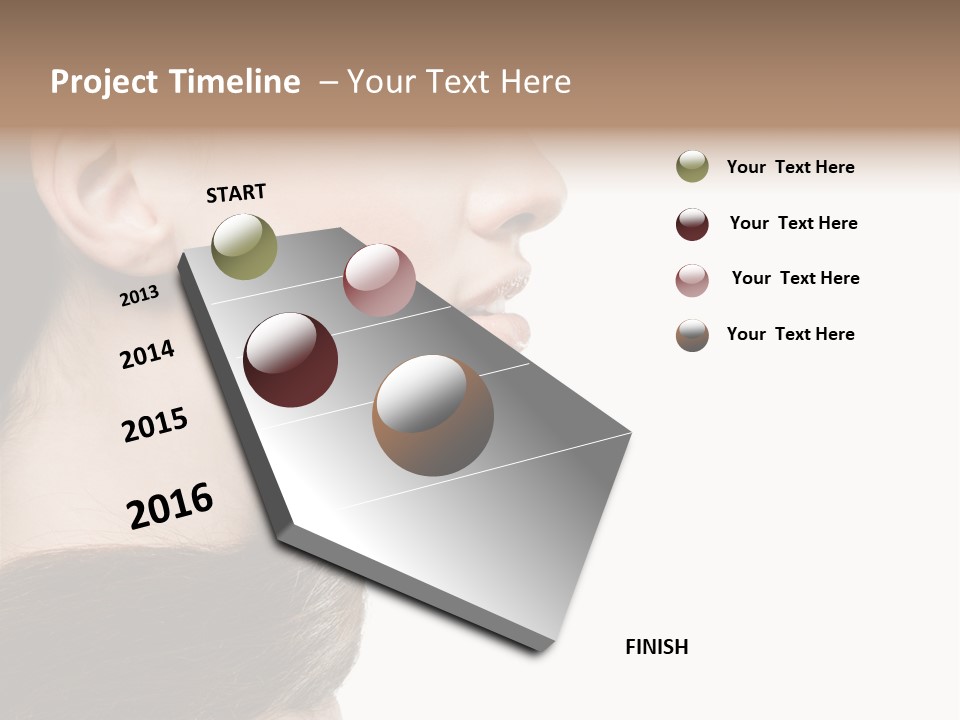 Sensuality Beauty Carefree PowerPoint Template