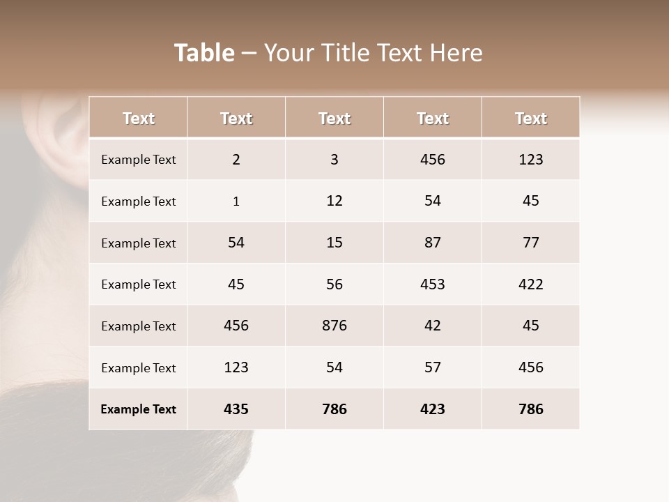 Sensuality Beauty Carefree PowerPoint Template