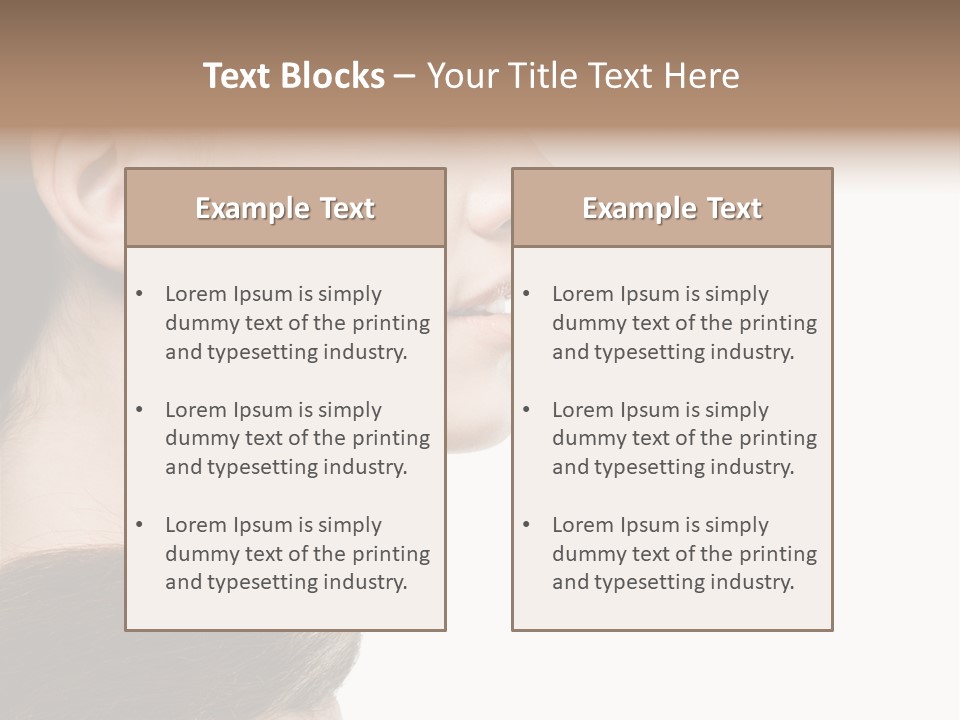 Sensuality Beauty Carefree PowerPoint Template