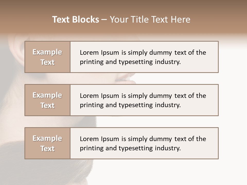 Sensuality Beauty Carefree PowerPoint Template