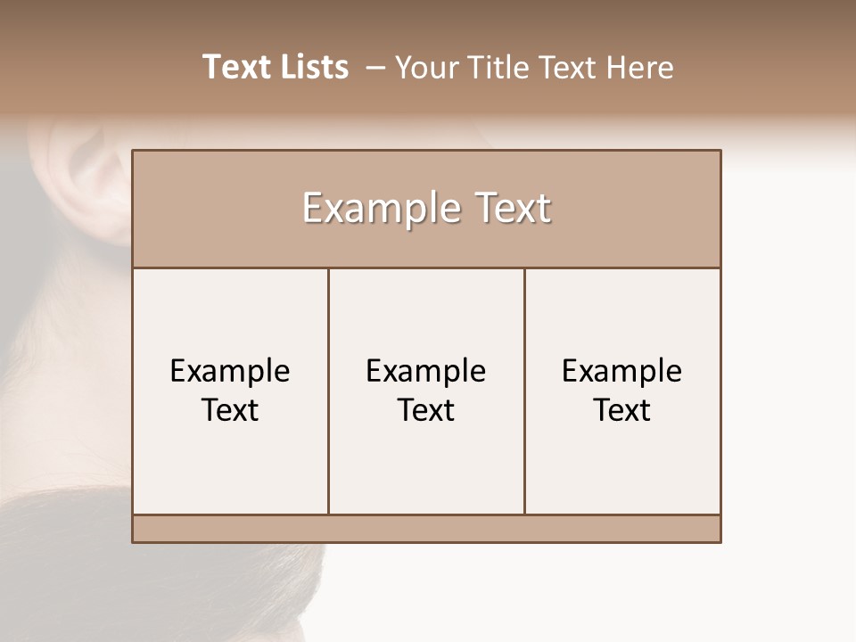 Sensuality Beauty Carefree PowerPoint Template