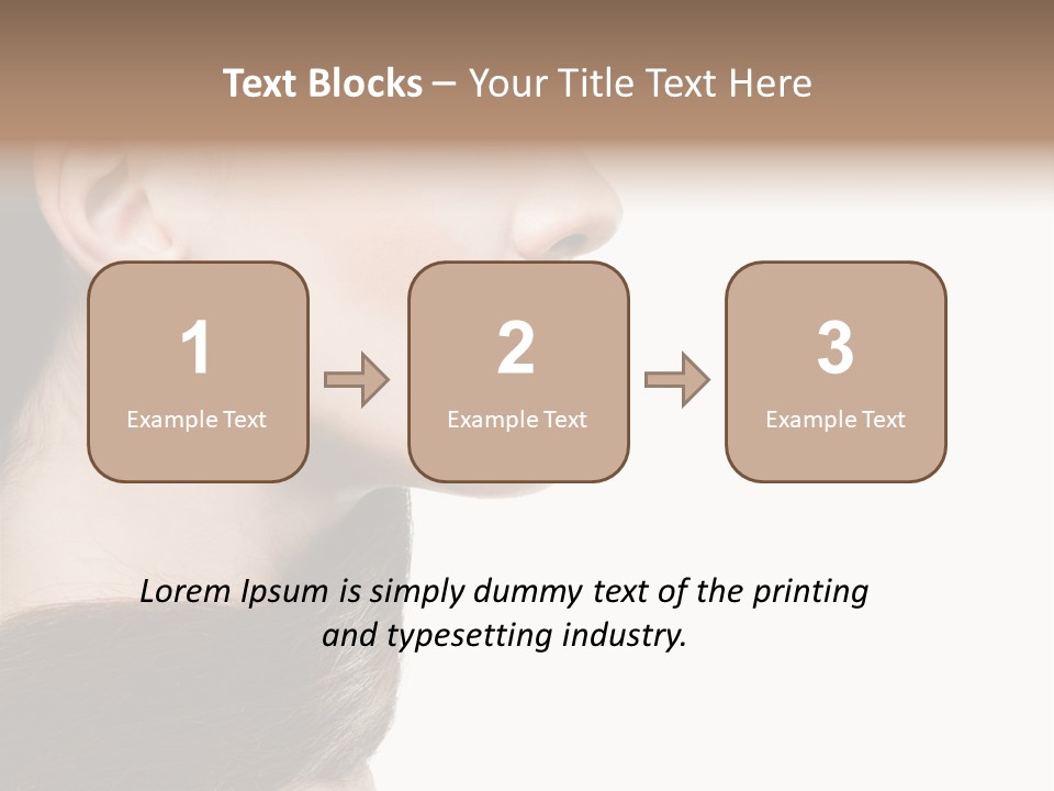 Sensuality Beauty Carefree PowerPoint Template