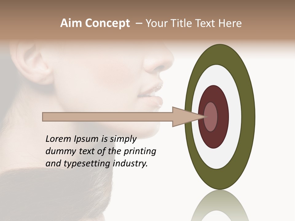 Sensuality Beauty Carefree PowerPoint Template