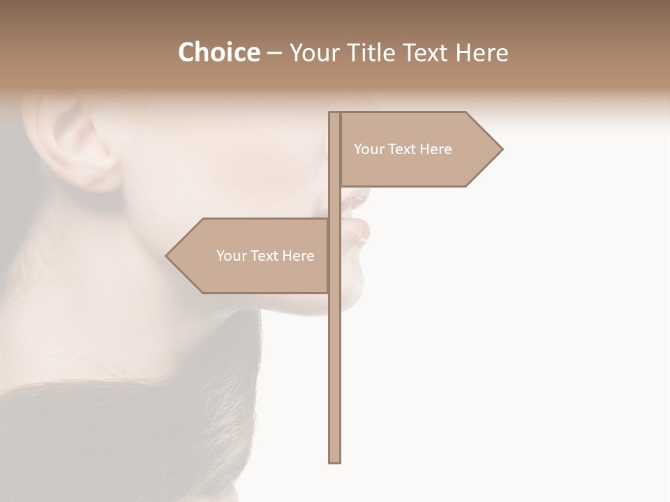 Sensuality Beauty Carefree PowerPoint Template