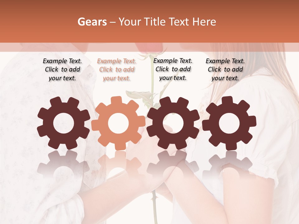 Girlfriend Merry Youth PowerPoint Template