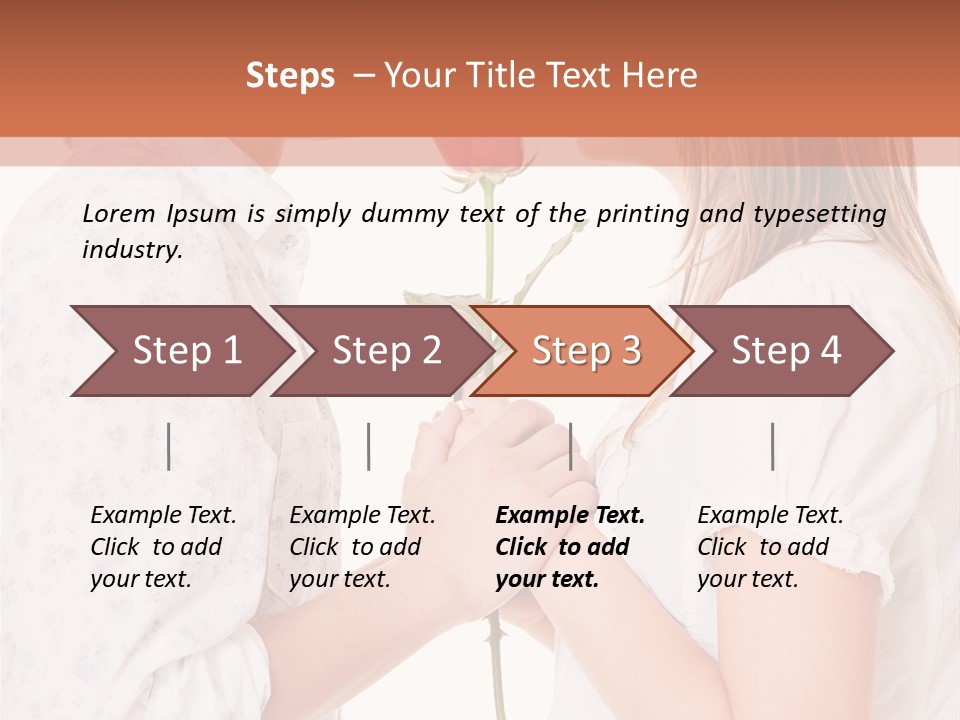 Girlfriend Merry Youth PowerPoint Template