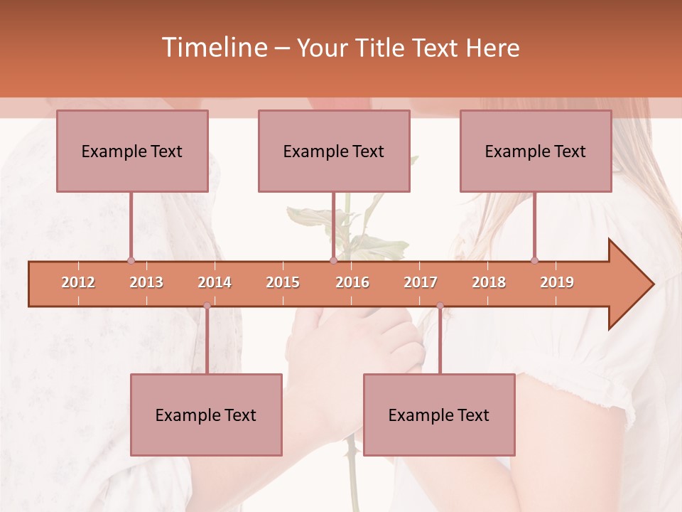 Girlfriend Merry Youth PowerPoint Template