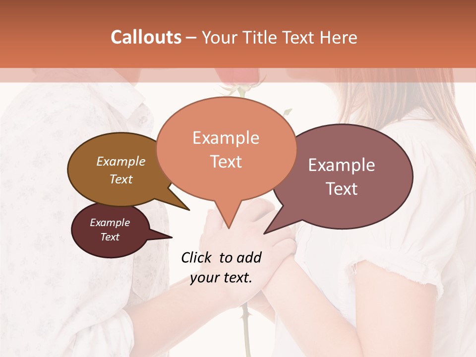 Girlfriend Merry Youth PowerPoint Template