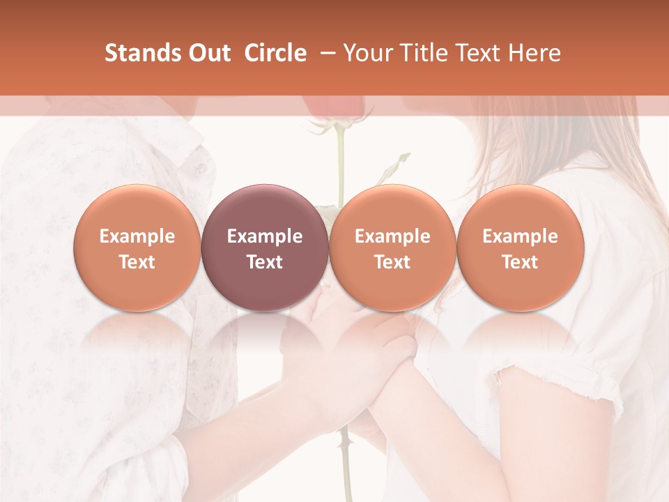 Girlfriend Merry Youth PowerPoint Template