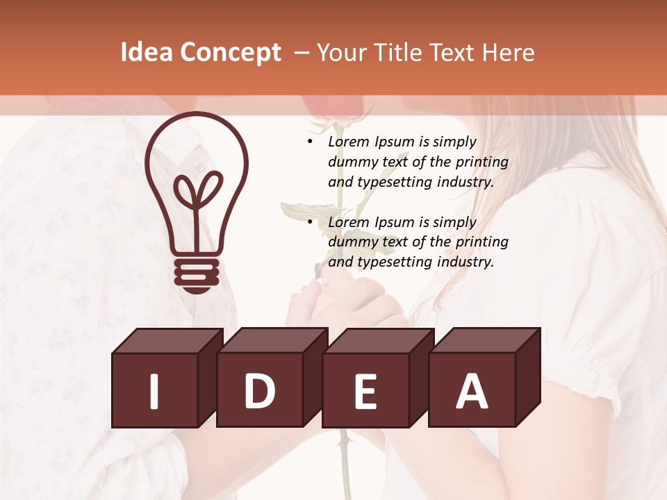 Girlfriend Merry Youth PowerPoint Template