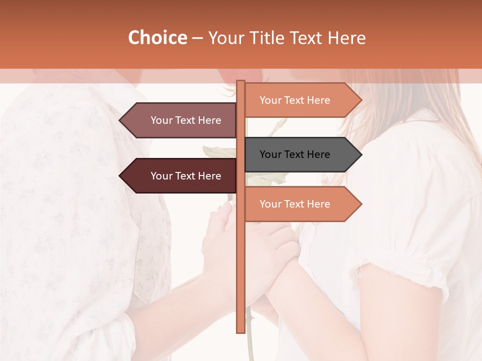 Girlfriend Merry Youth PowerPoint Template