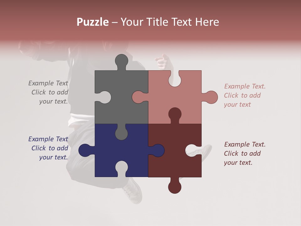 A Man Jumping In The Air With A Hoodie On PowerPoint Template