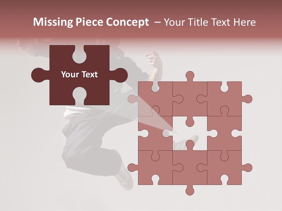 A Man Jumping In The Air With A Hoodie On PowerPoint Template